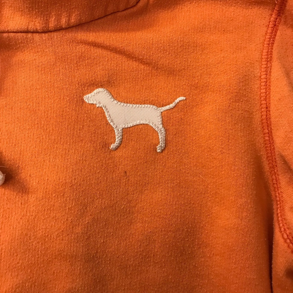 Orange Victoria’s Secrete Pink hooded sweatshirt - Picture 2 of 6